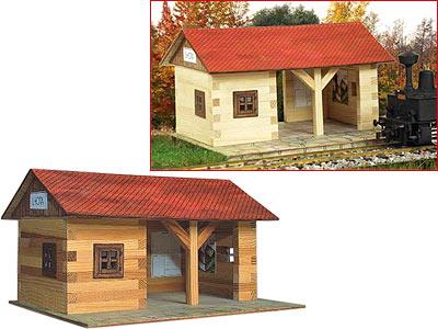 Модель деревянная ЖЕЛЕЗНОДОРОЖНАЯ СТАНЦИЯ Walachia