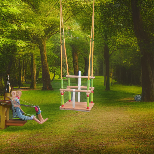 Качели деревянные Woody