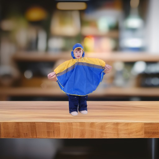 Дождевик СВЕТЛЯЧОК, сине-желтый, рост 134-140 Чудо-Чадо