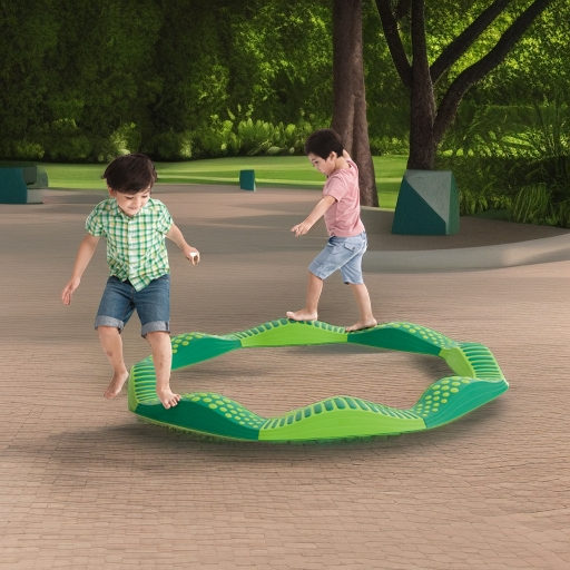 Волнистая тактильная дорожка зеленая, 8 элементов Weplay