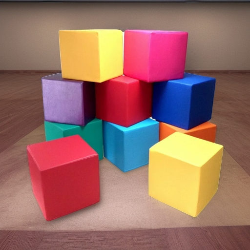 Мягкий кубик 40х40х40 см, 1 штука Лантана