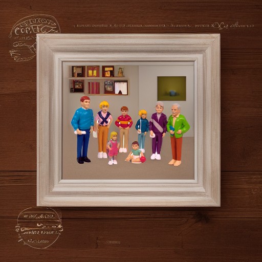 Набор фигурок Семья европейцев 3 поколения, 8 фигурок Miniland