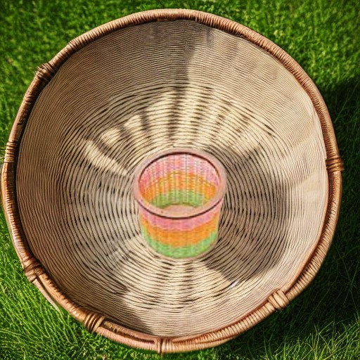 Корзинка из ротанга средняя КРУГЛАЯ (набор N 2) Каррас