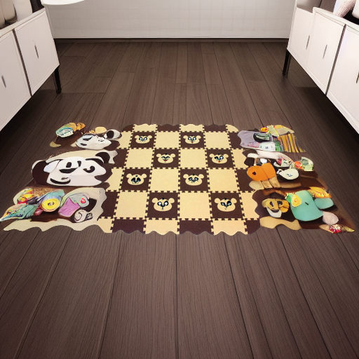 Мягкий пол универсальный ПАНДА 33х33 см