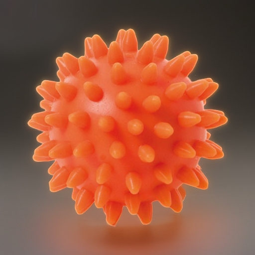 Массажный мяч TOGU Spiky Massage Ball оранжевый 6 см