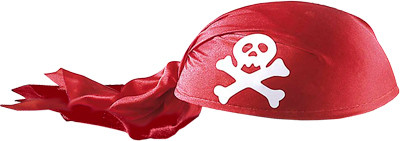 Головной убор ПИРАТА, красный Widmann