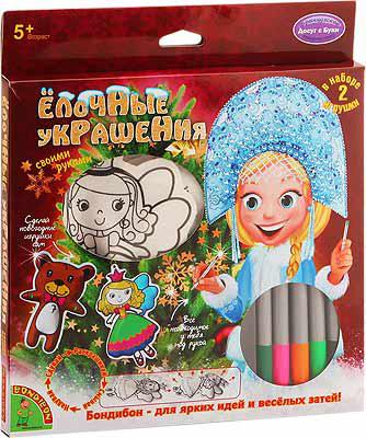 Елочные украшения ПРИНЦЕССА И МИШКА Bondibon