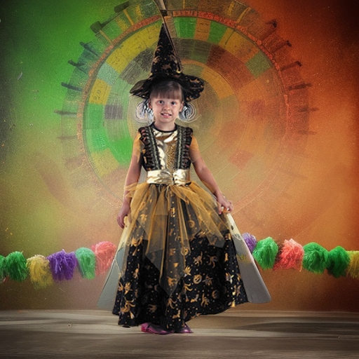 Ведьмочка золотая, рост 116 Батик