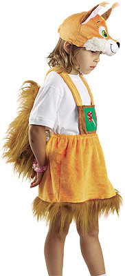 Белочка плюшевая, рост 122-128 КарнавалиЯ