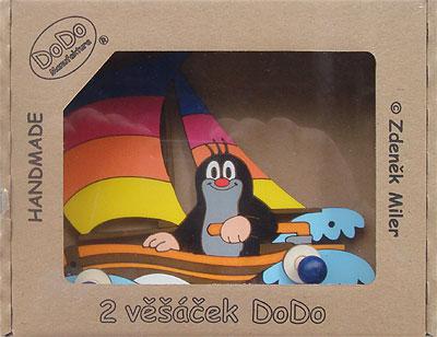 Вешалка настенная КРОТ НА КОРАБЛЕ, 2 крючка Pomy Toys