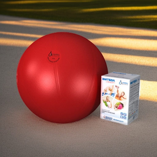 Гимнастический мяч медицинский ФИТБОЛ СТАНДАРТ 75 см, красный Альпина Пласт
