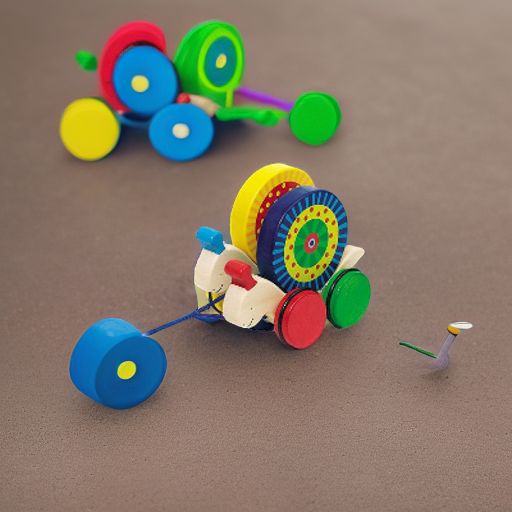 Игрушка-каталка на веревочке Две улитки