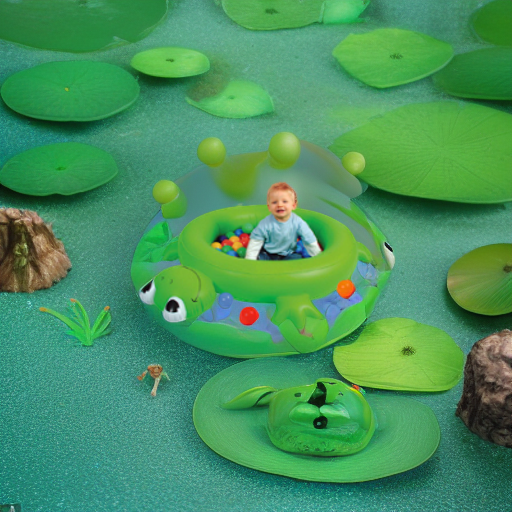 Лягушонок с шариками Upright