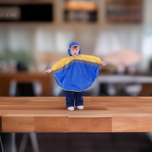 Дождевик СВЕТЛЯЧОК, сине-желтый, рост 134-140 Чудо-Чадо