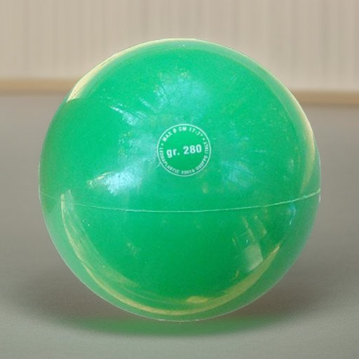 Мяч для художественной гимнастики RITMIC 280 г, зеленый Ledraplastic