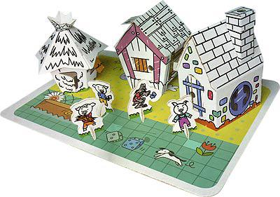 Домик из картона ТРИ ПОРОСЕНКА CartonHouse