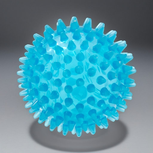 Мяч жесткий массажный REFLEXBALL 9 см, голубой Ledraplastic