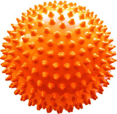 Мяч мягкий массажный ЕЖИК 12 см, оранжевый Альпина Пласт