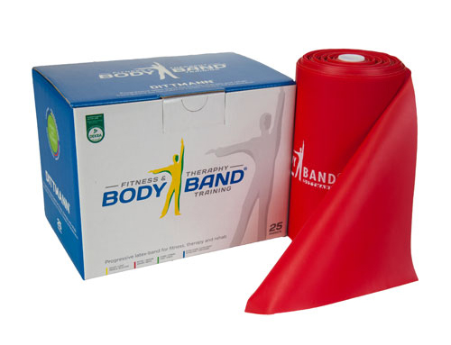 Ленточный амортизатор DITTMANN Body-Band 25 м красный