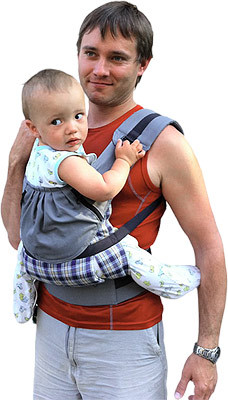 Cлинг-рюкзак БЕБИМОБИЛЬ ПРЕМЬЕР серый Чудо-Чадо