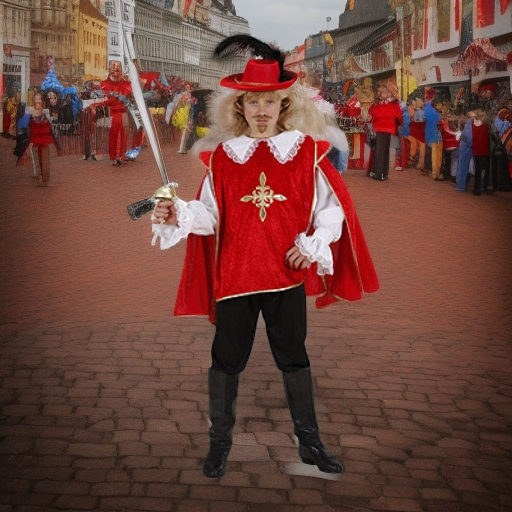 Мушкетер красный, рост 158 Widmann