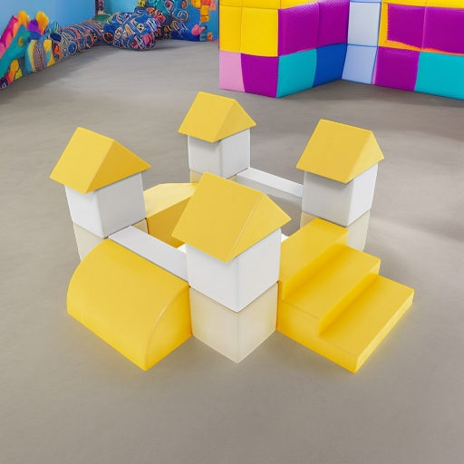 Мягкие игровые блоки Форт Pastel Romana