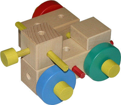 Деревянный конструктор Ki 1, 65 деталей Matador