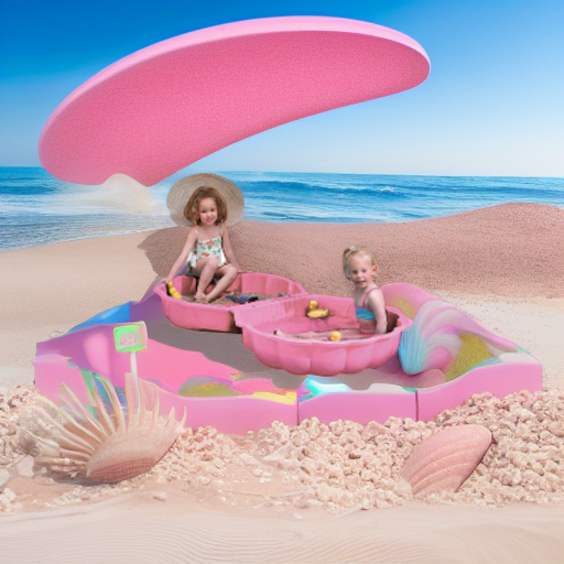 Песочница-ракушка двойная розовая Paradiso