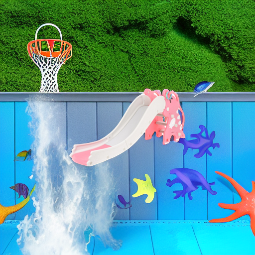 Горка с баскетбольным кольцом Дино коралловая