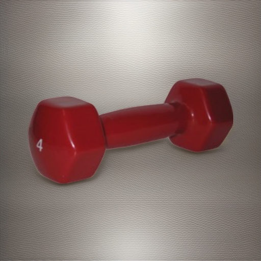 Виниловые гантели FOREMAN IVD 1,8 кг красные, 2 штуки