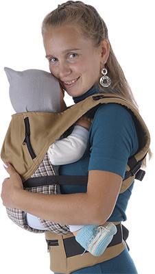 Cлинг-рюкзак БЕБИМОБИЛЬ ПРЕМЬЕР песочный Чудо-Чадо