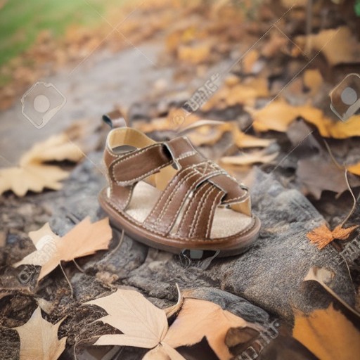 Сандалики для мальчика коричневые, 0-6 месяцев Luvable Friends