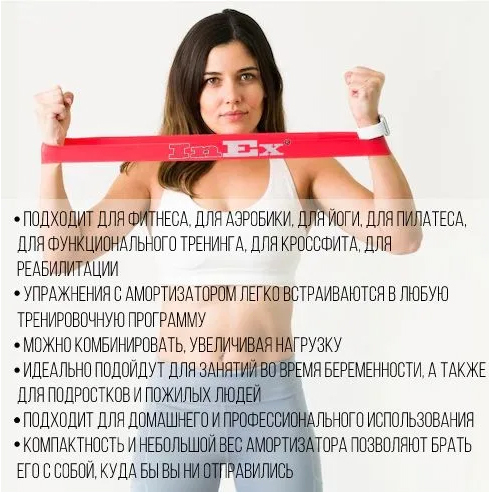 Ленточный амортизатор INEX MiniBand сопротивление 6,7-9,0 кг