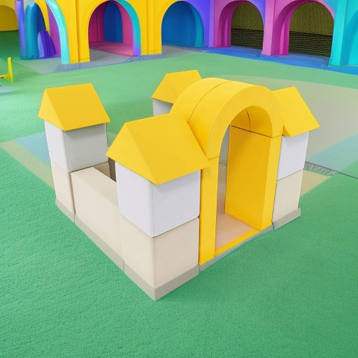 Мягкий игровой комплекс Замок Pastel Romana