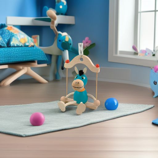 Подвеска на пружине ГОЛУБОЙ ОСЛИК Woody