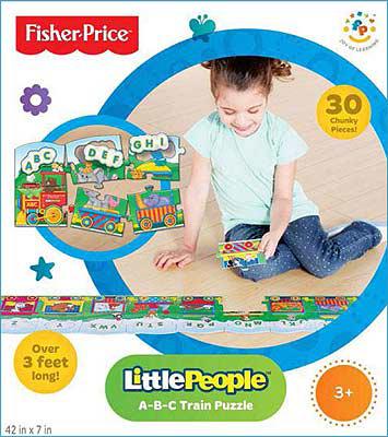 Напольный пазл ПОЕЗД-АЛФАВИТ, 30 деталей Fisher-Price