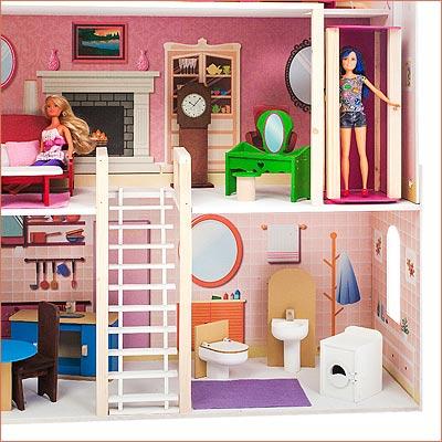 Eco Toys Doll House Art.4118 Деревянный кукольный домик