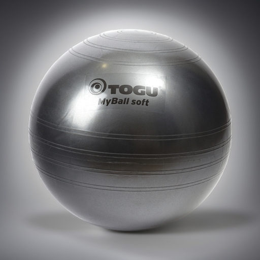 Гимнастический мяч TOGU My Ball Soft 55 см черный перламутровый