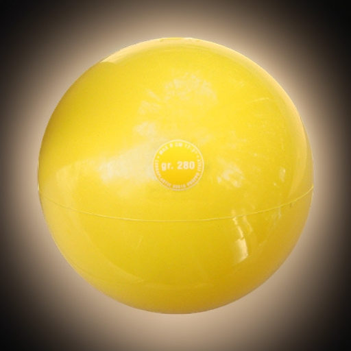 Мяч для художественной гимнастики RITMIC 280 г, желтый Ledraplastic
