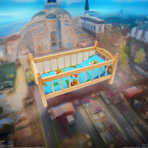 Кроватка деревянная большая ТД Дворики