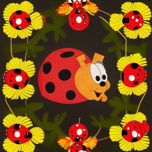 Декор на стену БОЖЬЯ КОРОВКА Pomy Toys