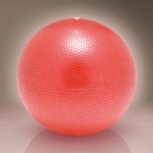 Мяч для пилатеса SOFTGYM OVER 23 см красный Ledraplastic