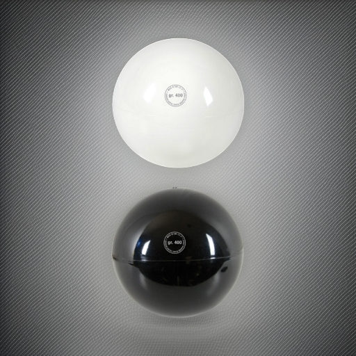 Мяч гимнастический для фитнеса Ритмика Ritmic 400 Competition 17 см черный Ledraplastic