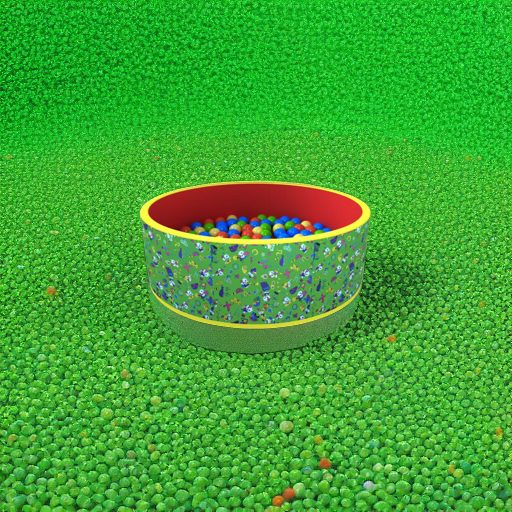 Сухой бассейн с шариками Веселая полянка зеленый