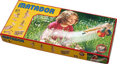 Деревянный конструктор Ki 1, 65 деталей Matador