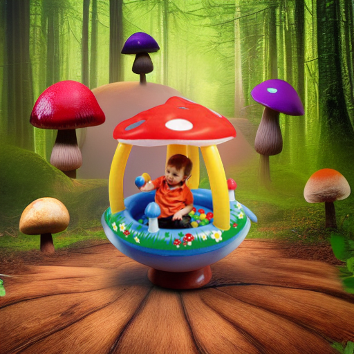 Грибок с шариками Upright