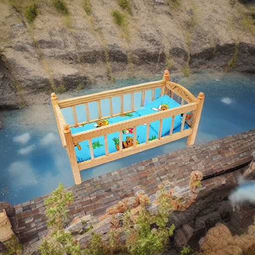 Кроватка деревянная большая ТД Дворики