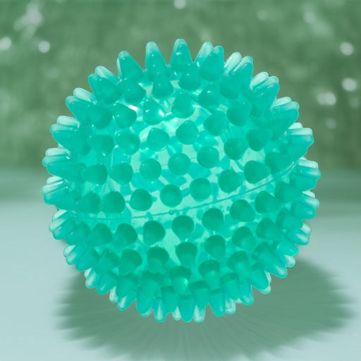 Мяч жесткий массажный REFLEXBALL 8 см, зеленый Ledraplastic