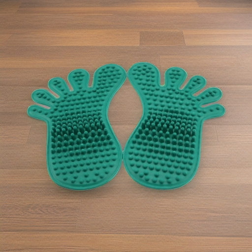 Детский массажный коврик Следочки, 2 штуки (каучук)