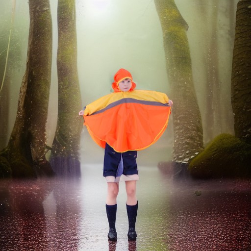 Дождевик СВЕТЛЯЧОК, оранжево-желтый, рост 86-92 Чудо-Чадо